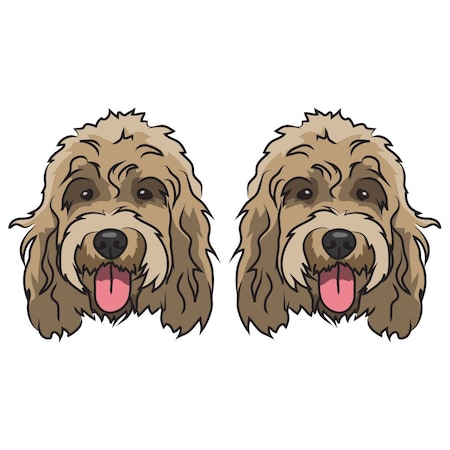Signmission Cockapoo Dog Decal, Dog Lover Decor Vinyl Sticker D-24-Cockapoo